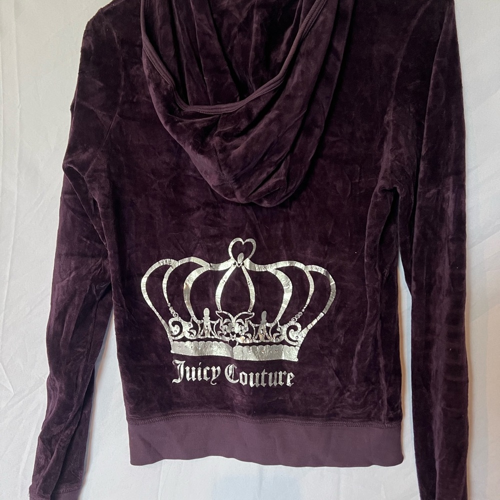 Juicy Couture Deep Purple Velour Jacket